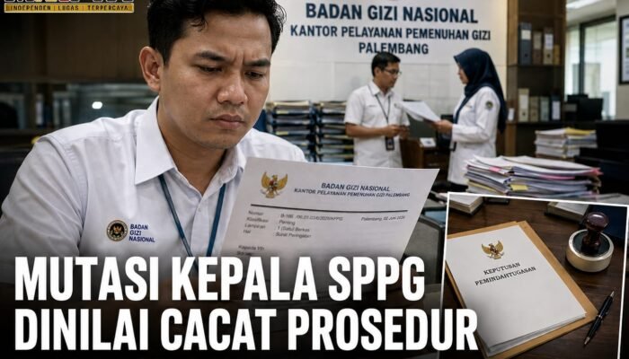 Mutasi Kepala SPPG Tanjung Lubuk OKI Tanpa Diketahui Kepala Regional MBG Sumsel Dinilai Cacat Prosedur