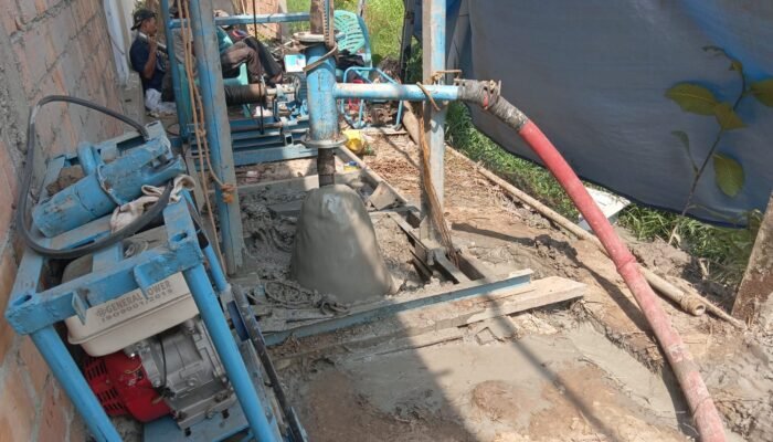 Pengeboran Sumur Bor Sasaran 3 TMMD Ke-129 Kodim 0418/Palembang Rampung, Dilanjutkan Tahap Finishing