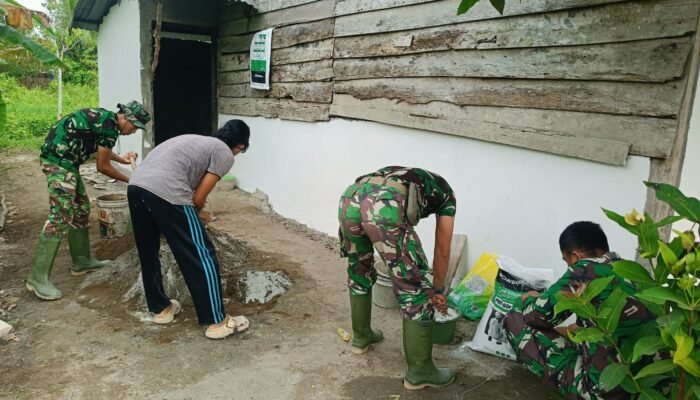 Masuk Hari Kedelapan, Satgas Kodim 0418/Palembang Genjot Rehab RTLH Milik Suwarni