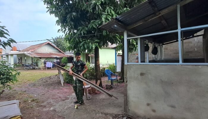 Hari Kesembilan TMMD Ke-129, Pembangunan RTLH Milik Fernando Terus Dikebut