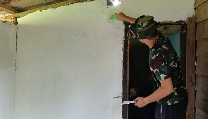 Pengerjaan Rumah Suwarni Program TMMD ke 129 Mendekati Sempurna