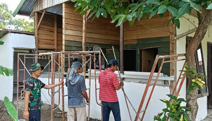 Kejar Target, Rehab RTLH Rumah Suarni Masih Dikejar Satgas TMMD ke 129