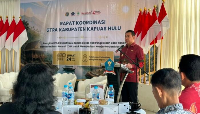 Buka Rakor GTRA, Bupati Kapuas Hulu Fransiskus Diaan: Tanah Adil, Masyarakat Sejahtera 