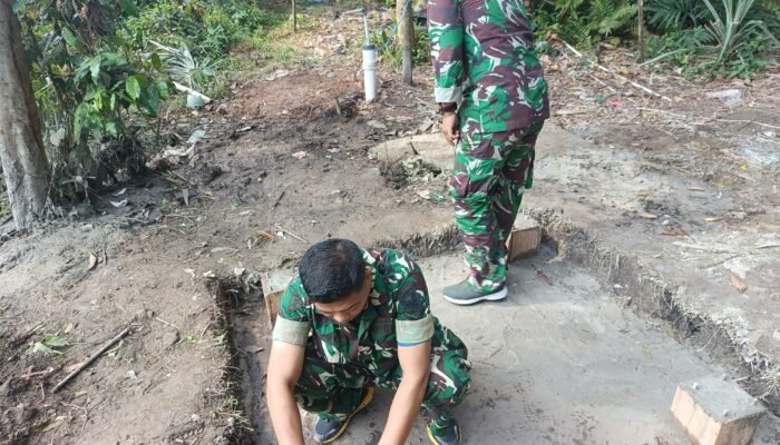 Satgas TMMD ke 129 Kodim 0418/Palembang Periksa Sasaran 13 Sumur Bor Gazebo Kampung Kreatif Pelangi