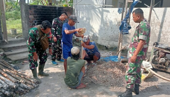 TMMD ke 129 Kodim 0418/Palembang Tuntaskan Sasaran 7 Pembuatan Sumur Bor Rumah Tahfidz