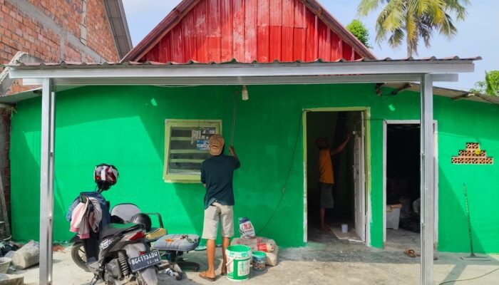 Hari ke 12 TMMD, Rumah Sumilah Mendekati Selesai