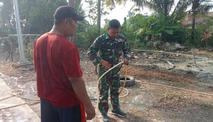 Sasaran Sumur Bor Bawa Manfaat, Satgas TMMD Bantu Warga Alirkan Air Bersih