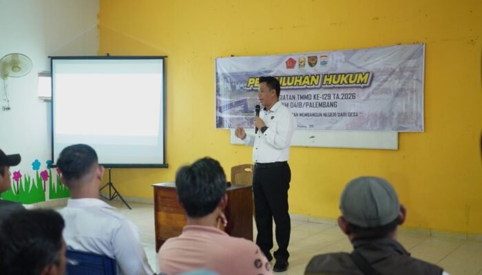 Satgas Kodim 0418/Palembang Bekali Warga Dengan Penyuluhan Hukum