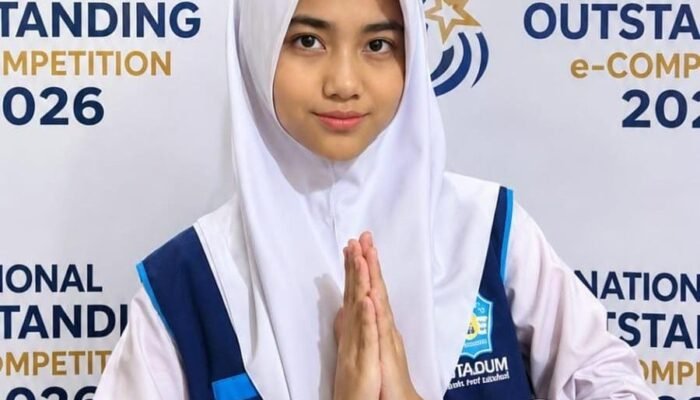 Berpartisipasi di National Outstanding e-Competition 2026, Shanum dari SMP Muhamadiyah 31 Jakarta Raih Medali Emas dan Perak