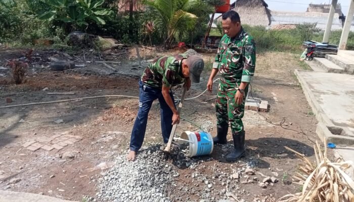 TMMD ke 129 Berhasil Ciptakan Sumur Bor Untuk Mushola Hidayatullah