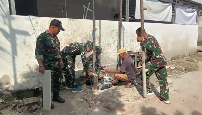 Sumur Bor Rumah Tapis Masih Terus Diselesaikan Satgas TMMD