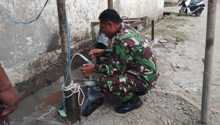 Satgas TMMD ke-129 Kodim 0418/Palembang Rampungkan Tahap Finishing Sumur Bor Rumah Tahfiz di Talang Jambi