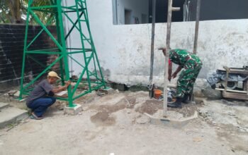 Satgas TMMD Lanjutkan Pembangunan Sumur Bor di Rumah Tahfiz