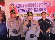 Kapolresta Jambi Rilis Empat Kasus Kriminal, Polsek Telanaipura Ungkap Curat, Sajam, dan Penganiayaan