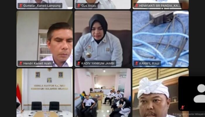 Kanwil Kemenkum Jambi Ikuti Sosialisasi Pengumuman Perseroan Terbatas dan Yayasan di BNRI