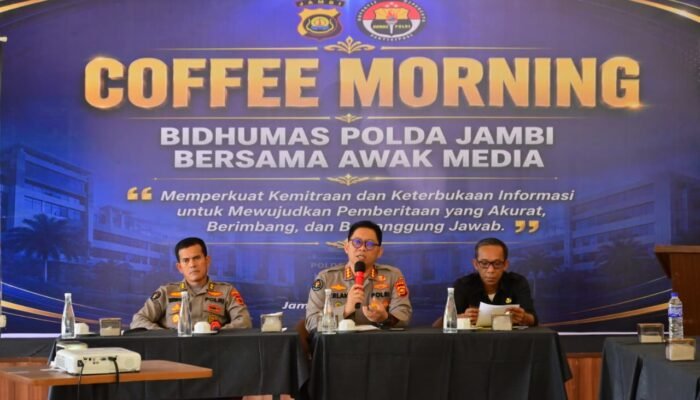 Bidhumas Polda Jambi Gelar Coffee Morning Bersama Insan Pers, Perkuat Sinergi dan Keterbukaan Informasi