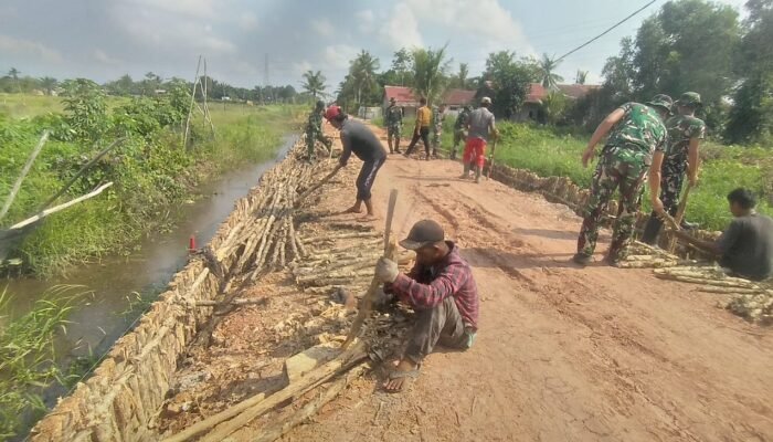 Satgas TMMD ke-129 Kodim 0418/Palembang Kebut Pembangunan Jalan 750 Meter