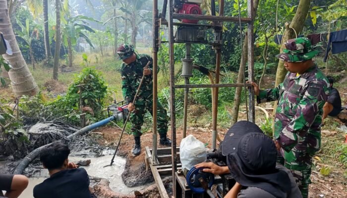Sumber Kehidupan, TMMD ke 129 Kebut Pembuatan Sumur Bor Untuk Masyarakat