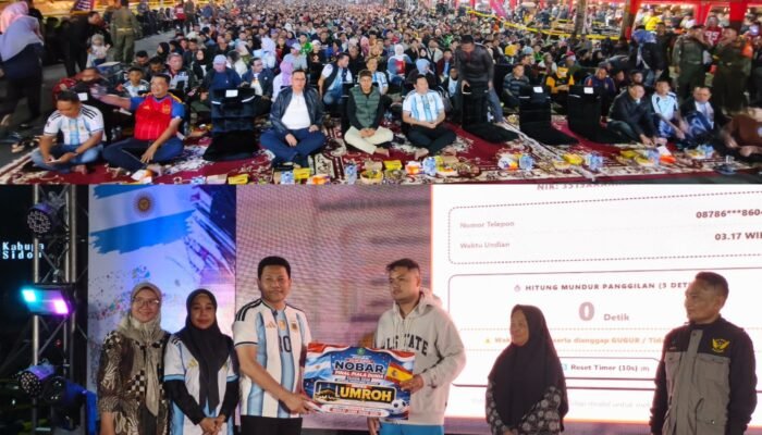 Nobar Final Piala Dunia 2026 Bersama Bupati Sidoarjo dan Forkopimda, Spanyol Pemenangnya Serta Pengundian Umroh Gratis 