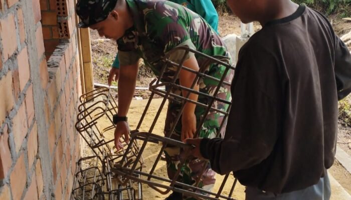 Sasaran 3 TMMD ke 129 Masuk Tahapan Pengecoran Tiang Tower Penampungan Air