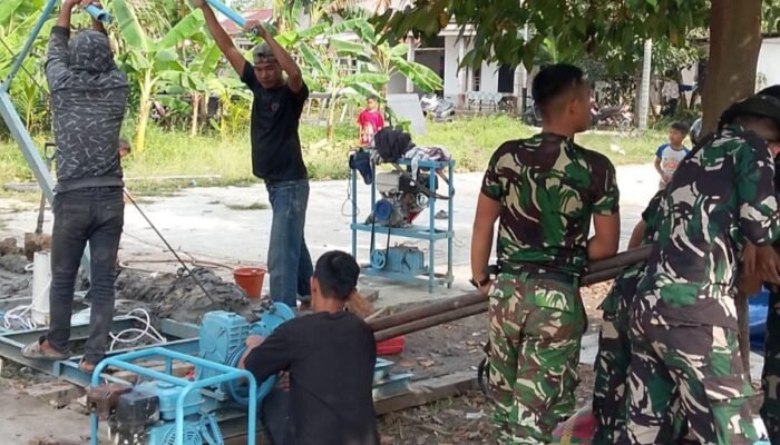 TMMD ke 129 Sasaran Sumur Bor Mushola Al-Mufakat Masuk Tahap Pembongkaran Peralatan Pengeboran