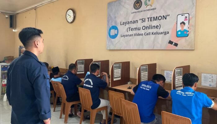 Lapas Sidoarjo Hadirkan Si Temon Layanan Video Call Gratis Pengobat Rindu Warga Binaan dan Keluarga
