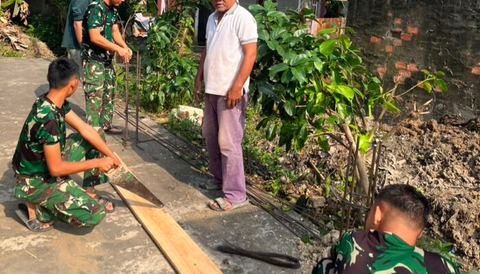 Satgas Kodim 0418/Palembang Lanjutkan Rehab RTLH Milik Parja
