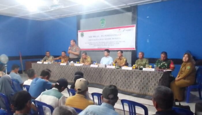 PT BGP Sosialisasikan Survei Seismik 3D Peony di Talang Ubi Timur, Jamin Transparansi dan Pendataan Aset Warga