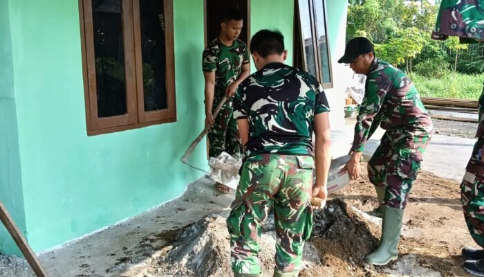 Satgas Kodim 0418/Palembang Kebut Penyelesaian RTLH Milik Suwarni