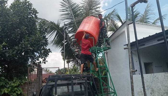 TMMD ke 129 Optimalkan Air Bersih di Kelurahan Talang Jambe