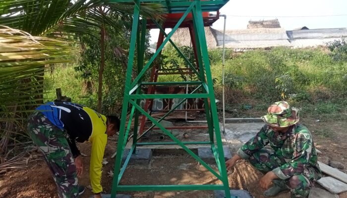 Satgas Kodim 0418/Palembang Lakukan Pengecekan Sumur Bor di Mushola Hidayatullah
