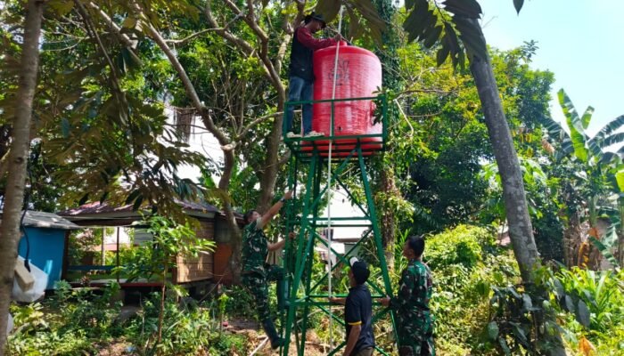 Satgas TMMD ke-129 Lanjutkan Pekerjaan Sumur Bor di Kampung Kreatif Pelangi