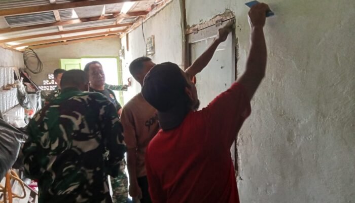 Kasdim 0418/Palembang Tinjau Progres Rehab RTLH Milik Sumila