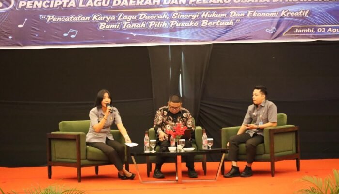 Kanwil Kemenkum Jambi Dorong Perlindungan Lagu Daerah, Sosialisasikan Hak Cipta dan Royalti untuk Perkuat Ekonomi Kreatif
