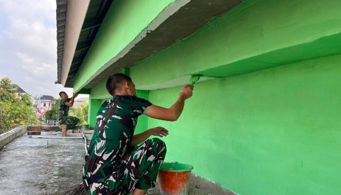 Memasuki Hari ke-20, SATGAS TMMD Kebut Finishing Pembangunan Mushola Baiturrahman