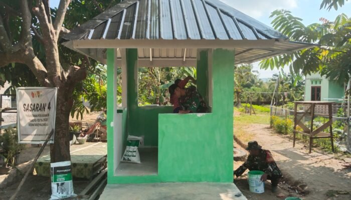 Pos Kamling Kelurahan Talang Jambe Masuk Finishing, Ini Bentuknya