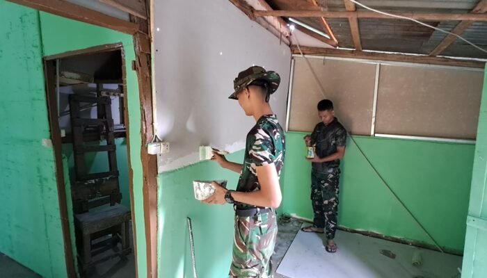 RTLH Sasaran 11 Terus Dikerjakan, Satgas TMMD Pastikan Rumah Fernando Semakin Layak