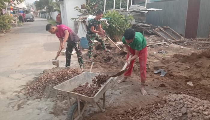 Satgas TMMD ke-129 Kebut Finishing Pembangunan Mushola Baiturrahman