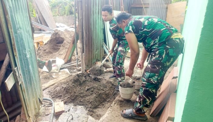 Satgas TMMD Kebut Finishing Rehab RTLH Milik Sriyanti