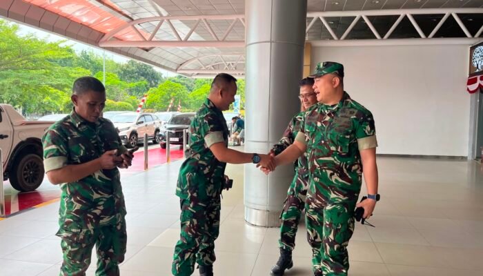 Katim Wasev Datang ke Palembang, Wadan Satgas TMMD Sambut Hangat