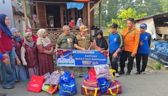 Pemkab Muba Pastikan Penanganan Longsor dan Kebakaran di Lais Berjalan