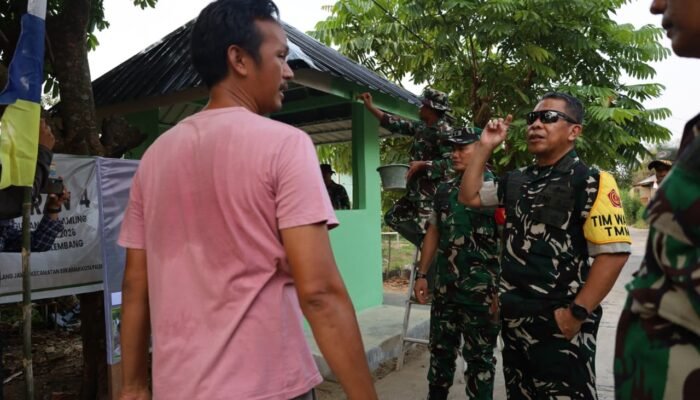 Sesuai Rencana, Ketua Tim Wasev TMMD ke-129 Periksa Pos Kamling Kelurahan Talang Jambe
