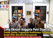Lima Oknum Anggota Polri Dipecat, Polda Jambi Tegaskan Komitmen Tegakkan Kode Etik Secara Transparan