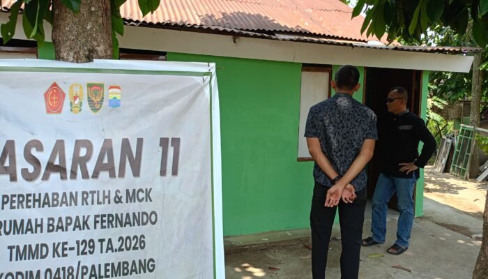 Wadan Satgas TMMD ke-129 Cek Progres RTLH Sasaran 11