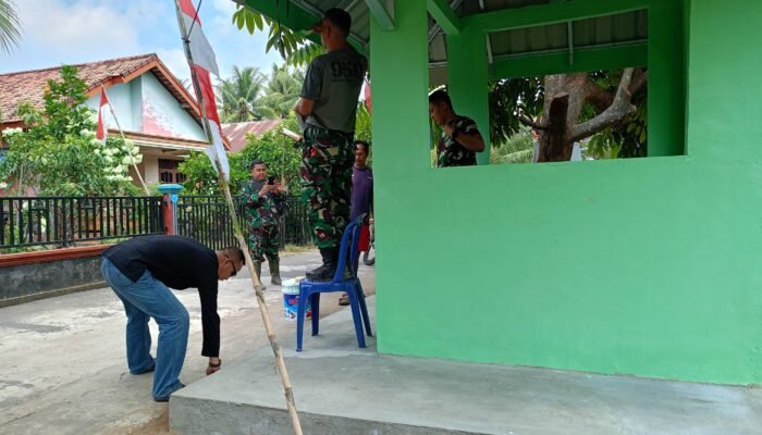 Finishing Pos Kamling Terus Dikebut, TMMD ke-129 Perkuat Fasilitas Keamanan Lingkungan