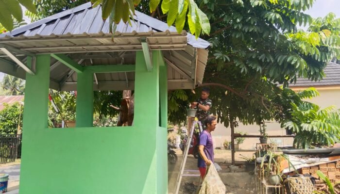 Satgas TMMD ke-129 Siapkan Pos Kamling Agar Segera Dimanfaatkan Warga