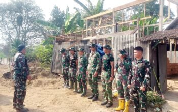 Satgas TMMD ke-129 Kodim 0418/Palembang Awali Hari Dengan Apel Pagi