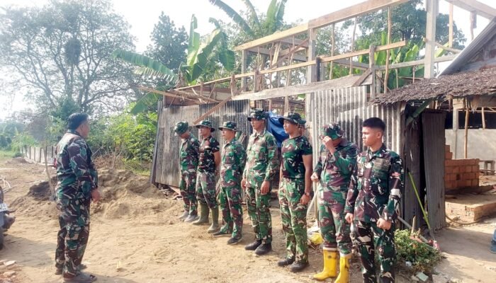 Satgas TMMD ke-129 Kodim 0418/Palembang Awali Hari Dengan Apel Pagi