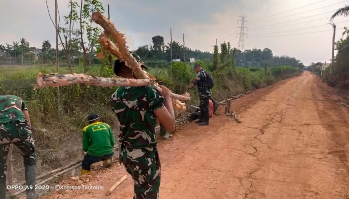 Satgas TMMD ke-129 Kebut Penyelesaian Jalan 750 Meter