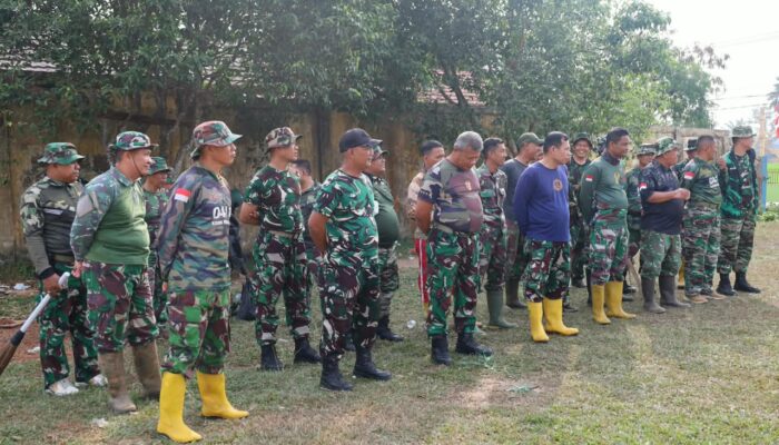 Jelang Penutupan TMMD ke-129, Danramil Sukarami Pimpin Apel Pembersihan di Talang Jambe